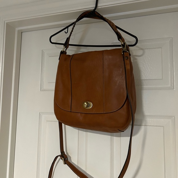 Brown Learher Crossbody/Satchel - Picture 5 of 9